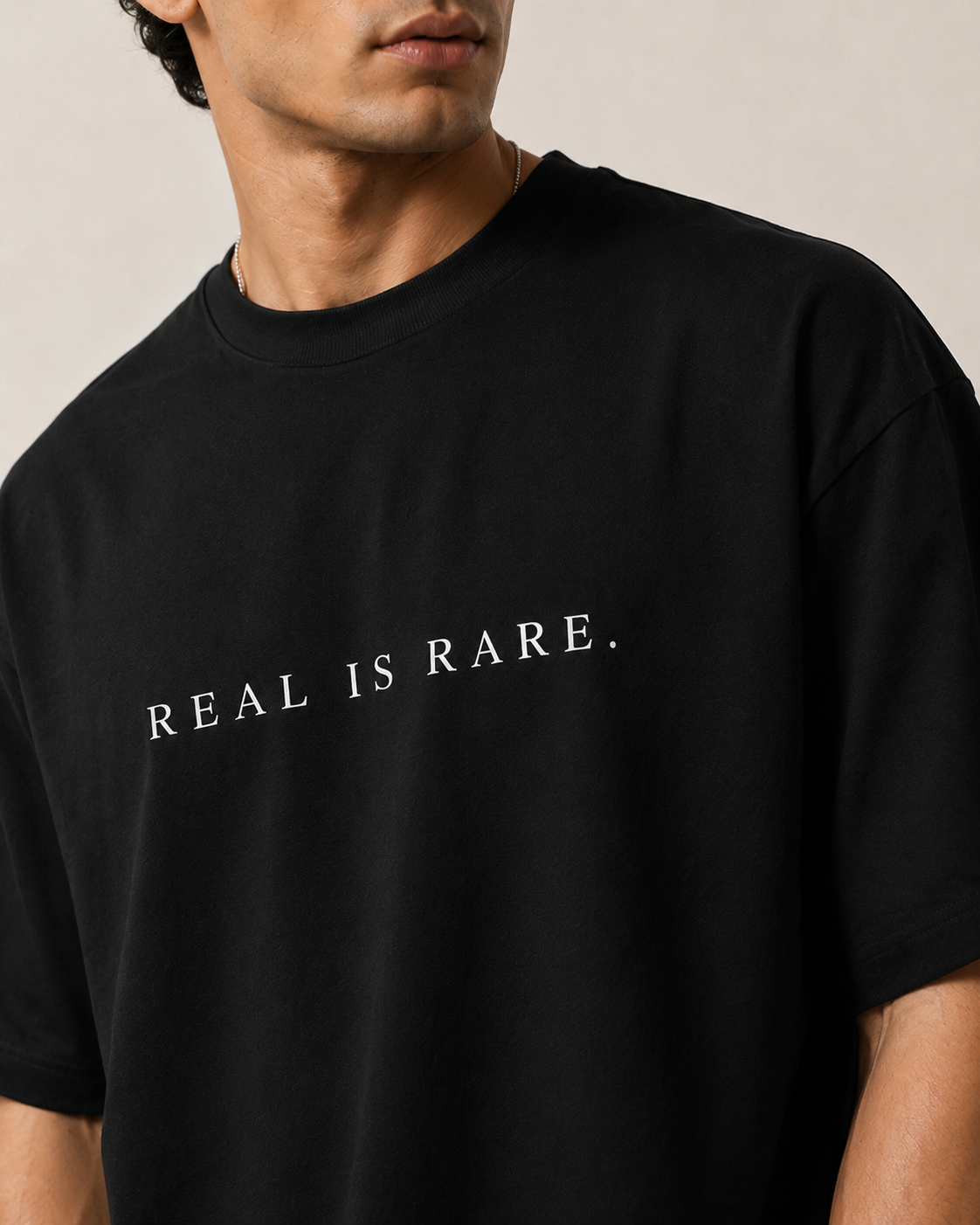 REAL IS RARE. — Terry Oversized T-Shirt