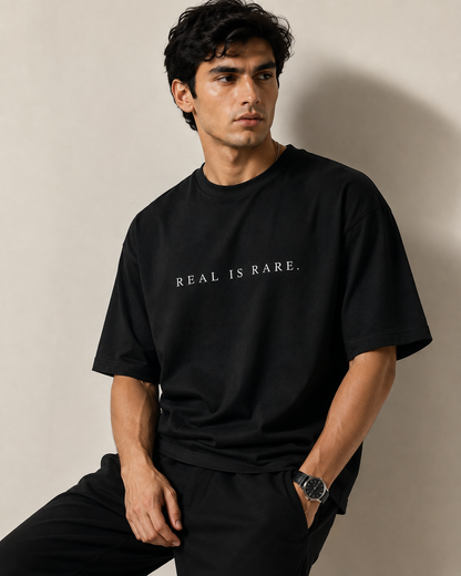 REAL IS RARE. — Terry Oversized T-Shirt