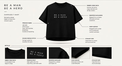 BE A MAN. BE A HERO. — Unisex Stretch T-Shirt